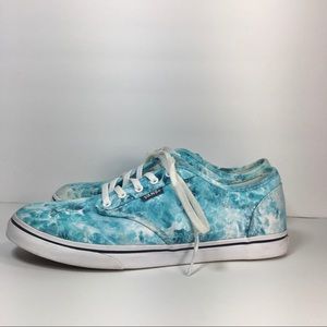 Vans Off the Wall SZ 7 Turquoise White Tennis Shoe